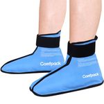 Comfpack Foot Ankle Ice Pack Wrap for Plantar Fasciitis, 2 Packs Reusable Gel Ice Pack for Foot After Surgery, Ice Boot Pain Relief for Achilles Tendonitis, Bunion, Swelling, Heel Pain