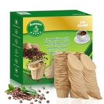 Aussen Disposable Coffee Paper Filters Replacement Kerig Filter Fit All Keurig Single Serve Filter Brands Compatible with Reusable Single Serve Pods Keurig Coffee Maker(300 Count With Lid)