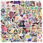 60Pcs Star vs. The Forces of Evil American Cartoon Waterproof Stickers Pack | Television Comedy Cool Deacls Vinyl Sticker for Adults Wall Phone Computer Laptop Skateboard Luggage