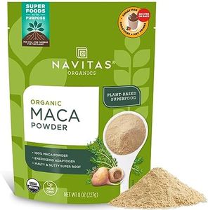 Navitas Organics Maca Powder, 8 oz. Bag, 45 Servings — Organic, Non-GMO, Low Temp-Dried Gluten-Free