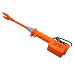 M.Z.A Livestock Prod Electric Cattle Prod Long Stock Prod Stick for Cow Pig Sheep 21.6 Inches Batteries-Operated Orange