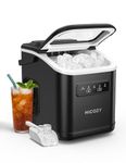 HiCOZY Ice Maker, Countertop Ice Machine with Handle, Ice in 6Mins, 12kg/Day, Portable Ice Maker Machine with Self-Cleaning for Apartment/Under Cabinet/Kitchen/Office/Camping/RV/Home Bar (Black)