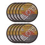 FOKUS Ultra Thin Disc 4-1/2'' by 0.045'' Metal and Stainless Steel Cut Off Wheels 7/8'' Arbor (10-Pack)