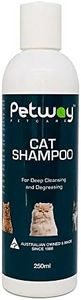 Petway Petcare Cat Shampoo – Natural Pet Dandruff Shampoo, pH Balanced Shampoo with Plant Derived Surfactant, Free of DEA, Phosphates, Parabens & Enzymes, Removes Excess Oil, Dirt and Dandruff – 250ml