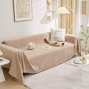 MEETSKY Sofa Slipcover Couch Cover Sofa Protector Covers for Sectional Sofa Universal Fit for Couch 2 Seat, Thick Washable Soft Touch Large, 71"x 102", Khaki