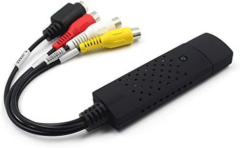 WAYDA Video Capture Usb 2.0 Vhs To Digital Video Converter Audio Capture Card Device Adapter Vhs Vcr Tv To Dvd Converter Support Win 2000/Win Xp/Win Vista/Win 7/Win 8/Win 10