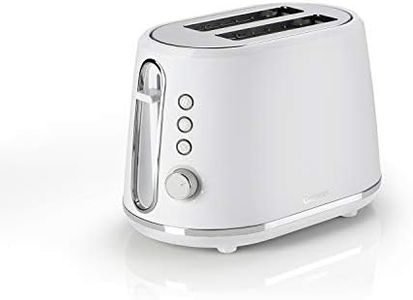 Cuisinart 2 slice toaster, Extra-deep, extra-wide slots, ideal for thick bread and bagels, High lift lever, 7 browning levels plus defrost, Matching kettle available, Warm White