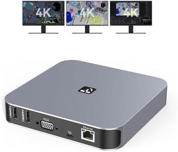 USB C Docking Station Dual Monitor for M1/M2 MacBook Pro/Air, Dell, Lenovo, HP, Surface, 13 in 1 Triple Display Laptop Docking station with 65W Power Adapter, Dual HDMI, VGA,4 USB 3.0,Gigabit Ethernet