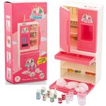 Unicorn Fridge Kitchenware Toy Set Non Toxic Plastic Accessories for Girls Age 3 Years Plus