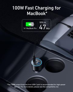 Anker 167.5W 3-Port Car Charger – Fast USB & USB-C Charging Adapter