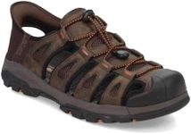 Skechers Men's Tresmen-Norvick Fisherman Sandal, Chocolate, 8 X-Wide