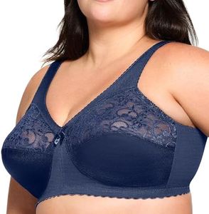 Glamorise Women's Full Figure MagicLift Original Wirefree Support Bra #1000, Blue, 22F