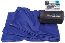 COCOON - Coolmax Travel Blanket | Compact Throw Blanket for Camping and Hiking | Fits in Backpack | Attaches to Luggage | Travel Essential | Fast Drying (Regular 70" x 55"- Royal Blue)