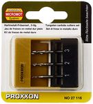 Proxxon 27116 1/32-Inch, 5/64-Inch, 7/64-Inch Milling Cutter, 3-Piece