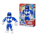 Power Rangers Playskool Heroes Mega Mighties Mighty Morphin Blue Ranger, 25-Cm Figure, Collectible Toys, Children Aged 3 And Up