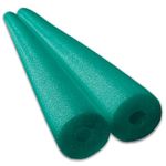 2 Pack Oodles Jumbo 55 Inch x 3.5 Inch Jumbo Swimming Pool Noodle Foam Multi-Purpose Green