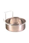 Trixie Stainless Steel Bowl with Holder Holds 900ml Diameter 14cm