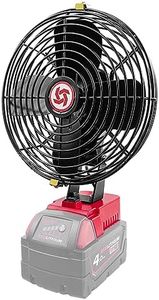 BPOPO Portable Cordless Fan Compatible with Milwaukee M18 18V Battery,Battery-powered Fan for Workshop Outdoor Camping Travel,Powerful Air Circulation at Work,M18 18v Jobsite Fan Bare Tool
