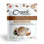 Organic Traditions Superfood Chocolate Latte with Ashwagandha, Superfood Caffeine Free Dairy Free Drink Mix for Hot and Iced Chocolate, 150g/5.3oz Bag