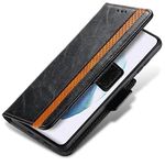 Case Compatible with HTC U23 Pro/U23 Case, HTC U23 Pro/U23 Splicing Wallet Case with Card Slots, PU Leather Flip Cover Case for HTC U23 Pro/U23-Black