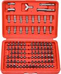 BEAUGIREW 100 Pcs Security Screwdriver Bit Set |Cr-V Steel |1/4-inch Adapters |Phillips |Slotted |Hex| Torx Star |Tamperproof |Pozi |Square |Spanner |Torque |Tri-Wing |Clutch |Spline |Wing Nut