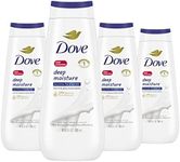 Dove Deep Moisture Body Wash for nourishing the driest skin gentle body cleanser deeply moisturizes the skin 325 ML Pack of 4