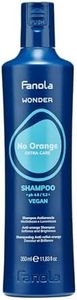 Fanola Wonder No Orange Shampoo, Neutralizing Orange Highlights Shampoo for Blonde and Light Brown Hair with Immediate Toning Action, SLS/SLES Free and Vegan, 350ml
