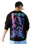 The Souled Store Star Wars: Darth Vader Men Oversized Full Sleeve T-Shirts Black