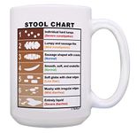 Funny Nurse Gifts for Women Bristol Stool Chart Nurse Graduation Gifts Gift 15-oz Coffee Mug Tea Cup 15oz White