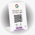 Customizable NFC stand for Google review or social media Profiles with LOGO _UV printed