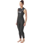 TYR Women's Hurricane Wetsuit Cat 1 Sleeveless, Black, L