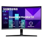 Samsung 32" (80 cm) S3 1500R Curved Monitor|FHD 1920 x 1080|100 Hz|4 ms|Ports-HDMI,VGA|Game Mode|Eye Saver Mode|LS32D390GAWXXL||Wall Mountable|Black