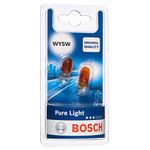 Bosch WY5W (501A) Pure Light Car Light Bulbs - 12 V 5 W W2,1x9,5d - 2 Bulbs