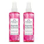 Heritage Rosewater & Glycerin with Atomizer - 8 Oz, 2 pack