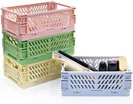 Xhwykzz 4 Pack Mini Pastel Crates f