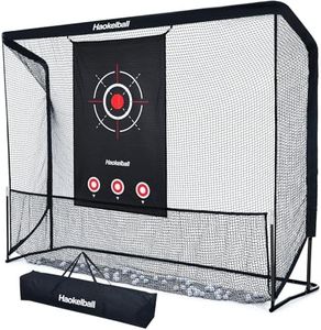 Haokelball Golf Practice Net - Golf Hitting Net with Target Cloth for Indoor or Outdoor Use 10x7.5ft Golf Nets for Backyard Driving Heavy Duty Golf Net with Carry Bag