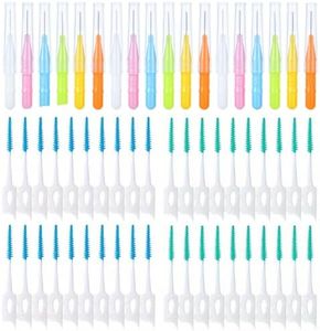 Maoerdental 360PCS Interdental Brushes,Disposable Soft Silicone Brace Brush,Bendable Dental Picks Braces flossing Teeth Cleaning Tools