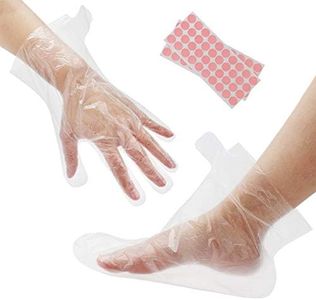 Paraffin Bath Liners, Segbeauty 200 Count Plastic Socks and Gloves Pro Cozies Liners for Hand & Foot Paraffin Bath Wax Therapy Bags Small