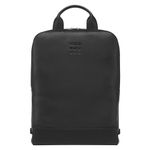 Moleskine Device Bag Classic Leather Collection, Vertical Leather PC Bag, PC Backpack for Laptop, Notebook, iPad, Computer up to 15'', Dimensions 30 x 8.5 x 40 cm, Color Black