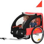 Aosom 2 Seat Bike Trailer for Kids 