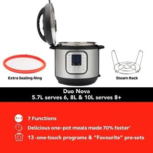 Instant Pot Duo Nova 7-in-1 Electric Pressure Cooker, 5.7L