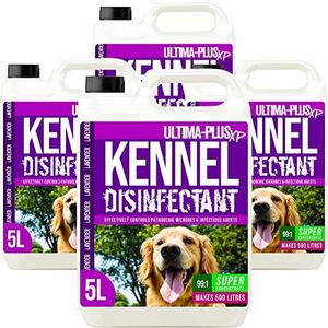 ULTIMA-PLUS XP Kennel Kleen - Disinfectant, Cleaner, Sanitiser & Deodoriser, Concentrated Formula, For use in Kennels, Catteries, Hatches and More! (Lavender Fragrance, 20 Litres)
