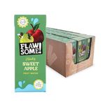 Flawsome! Sweet Apple Wonky Fruit Water | Pressed Apple Juice (75%), Still Water, Iron, Vitamins C and D | 200ml x 27 Pack Cartons | School Approved - No Added Sugar - Perfect for lunch boxes