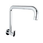 Kohler July Kitchen Faucet | Wall Mounted Kitchen Sink Tap | Water Saving Aerated Flow | Cold-Only Single Lever Faucet with 360° Swivel Spout, Polished Chrome Finish, 10 yrs Warranty