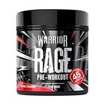 Warrior, Rage - Pre-workout Powder - 392g - Energy Drink Supplement with Vitamin C, Beta Alanine and Creatine Gluconate - 45 Servings (Savage Strawberry)