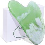 BAIMEI Gua Sha Facial Tools Face Massager, Skin Care Tools for Improving and Reducing Wrinkles, Self Care Gifts for Men and Women - Jiacui Jade