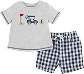 Mud Pie Baby Boys Short Set, Golf, 