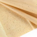 ASTARON Glitter Tissue Paper for Wrapping 50x66cm, Glitter Paper Brown Tissue Paper Sheets for Bouquet Packaging Christmas Birthday Gift Wrapping Crafts Supplies 10 Sheets