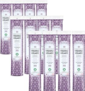 SoulSation Organic Cotton Rounds, Bulk 1200 Count - Makeup Remover Pads for Face, Lint-Free