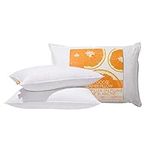 Canadian Down & Feather Co. – 2 Pack Firm Support White Goose Feather Pillow – 255 TC Shell 100% Cotton King Size – Filled in Canada